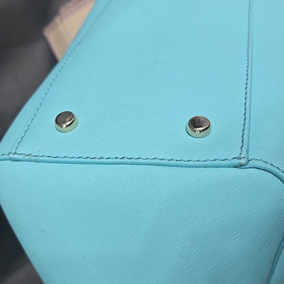 Kate Spade Light Blue Scalloped Tote - Picture 12 of 14